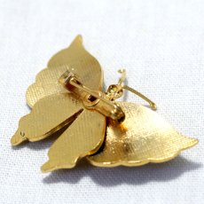 画像13: 英国 「色彩の詩（うた）をまとった旅人」蝶々 ヴィンテージブローチ  バタフライ 昆虫アクセサリー (13)