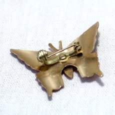 画像11: イギリス 蝶ブローチ「時を超えて、幸せを運ぶ羽」ヴィンテージブローチ 蝶モチーフ 昆虫アクセサリー (11)