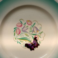 画像2: イギリスヴィンテージ「静かな夜に、魔法を運ぶ翼」蝶ブローチ 蝶モチーフ バタフライ 昆虫アクセサリー (2)