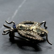 画像9: 1950年代 英国ヴィンテージ「ひとすじの光を追って」アブ虻 クリアラインストーンブローチ  昆虫アクセサリー (9)