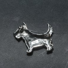 画像7: 英国 1960年代 ヴィンテージ テリア犬「とときの忠誠、永遠のきらめき」クリスタル ブローチ イギリス アクセサリー (7)