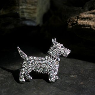 英国 ヴィンテージ スコティッシュ・テリア犬 ブローチ イギリス