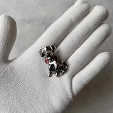 画像8: 英国 ヴィンテージ ダルメシアン犬 ブローチ「幸運をくわえて、やってきた」イギリス アクセサリー (8)