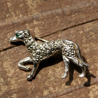 英国 1960年代 ヴィンテージ ゴールドテリア犬 ラインストーン