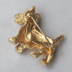 画像7: 1960年頃 英国 ヴィンテージ テリア犬 ブローチ「幸運をくわえて、今日もあなたのそばに」イギリス アクセサリー (7)