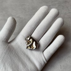 画像10: 英国 ヴィンテージ 親子熊 クマ ブローチ「しあわせを背中にのせて」イギリス アクセサリー (10)