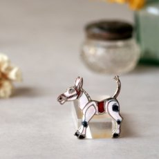 画像4: 英国 ヴィンテージ 白馬 ブローチ「白き風、駆ける」 イギリス アクセサリー (4)
