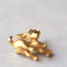 画像7: 英国 ヴィンテージ 鹿 ブローチ「木洩れ日のまどろみ」イギリス アクセサリー (7)