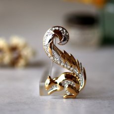 画像1: 1960〜70年代 英国 ヴィンテージ リスブローチ「森の煌めきを集めて」イギリス アクセサリー (1)