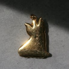 画像8: 英国 ヴィンテージ ヨークシャーテリア犬 ペンダントネックレス 刻印3IC「永遠のリボンを結んで」イギリス アクセサリー (8)