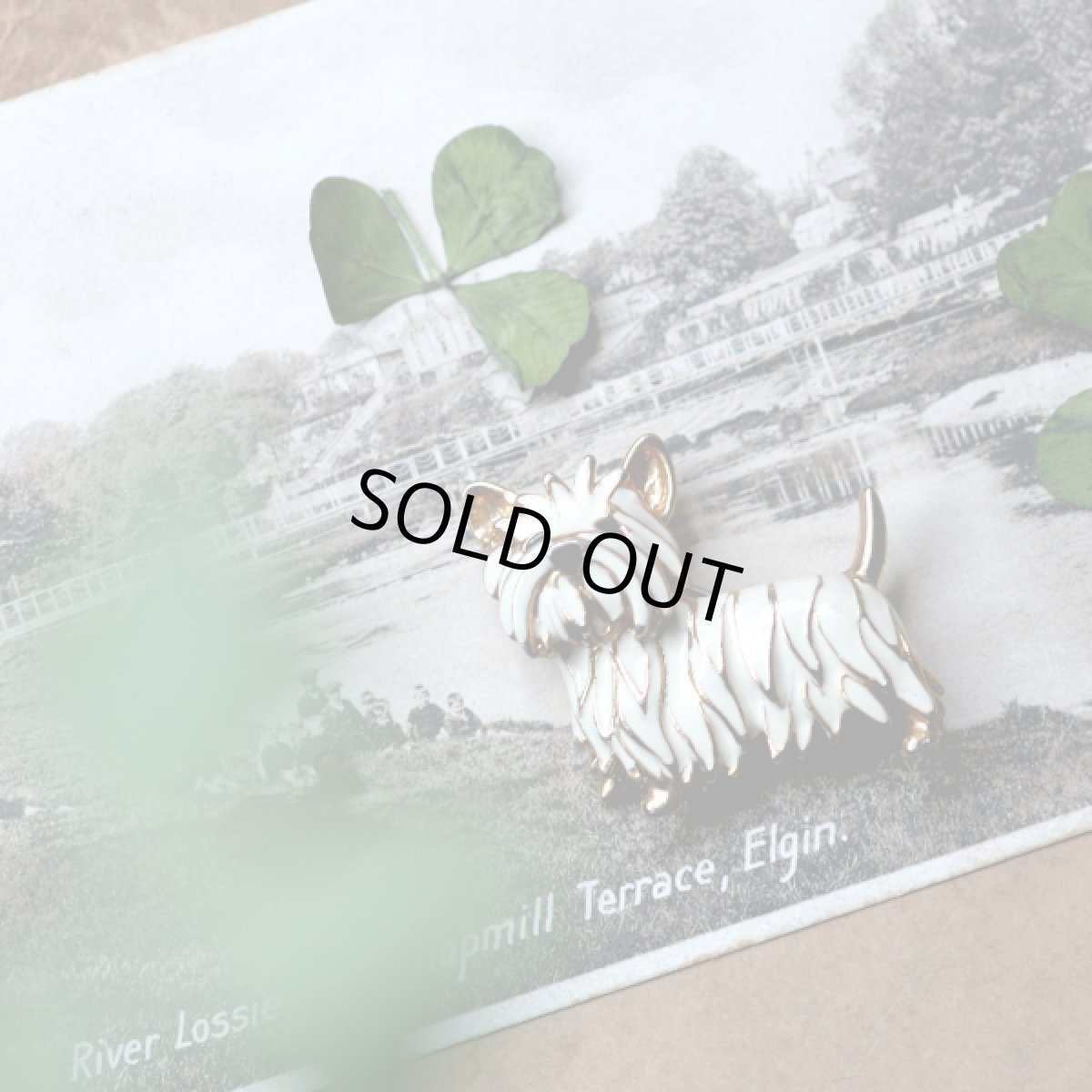 画像2: 英国 ヴィンテージ スコティッシュテリア 白い犬 ブローチ「白き忠犬の誇り」イギリス アクセサリー (2)