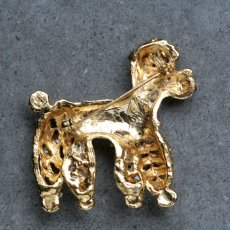 画像7: 英国 ヴィンテージ プードル犬ブローチ「金色のプードルと、きらめく午後」イギリス アクセサリー (7)