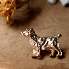 画像3: 英国 1970年代 ヴィンテージ スパニエル犬ブローチ「いつもそばにいる優しさ」イギリス アクセサリー (3)