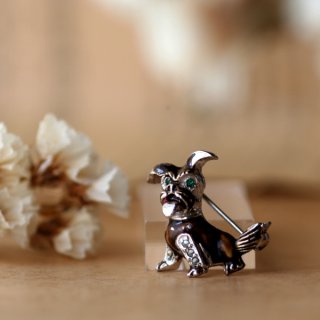 ヴィンテージ　ダックスコレクション　シルバー　ブローチ　可愛い犬モチーフ 23a1734_01.jpg