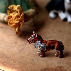 画像1: 英国 1950年代 BJL ヴィンテージ コーギー犬 エナメル&マーカサイトブローチ「忠犬のまなざし、時を超えて」イギリス アクセサリー (1)