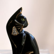画像8: 英国ヴィンテージ 黒猫ブローチ「振り向いたその先に秘密の物語」イギリス アクセサリー (8)