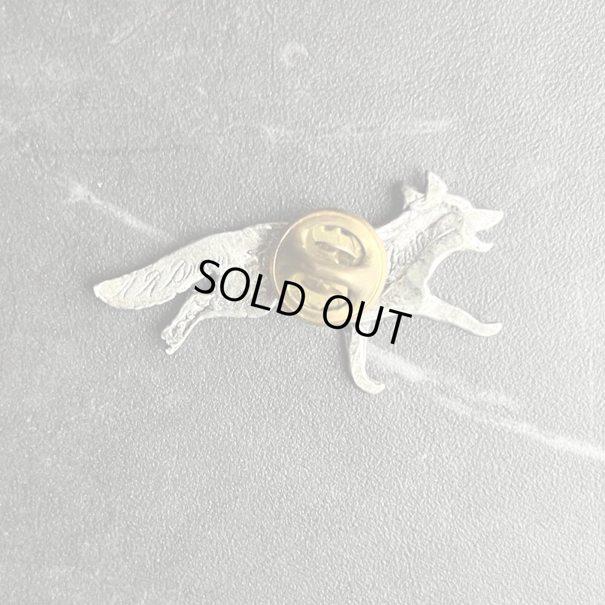 画像8: 英国ヴィンテージ きつね ピューターピンブローチ「霧の草原を駆け抜ける狐」イギリス製 アンティークアクセサリー (8)