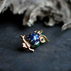 画像2: 英国 ヴィンテージ フクロウブローチ「知恵と静けさを宿す、森の守り神」イギリスブローチ (2)