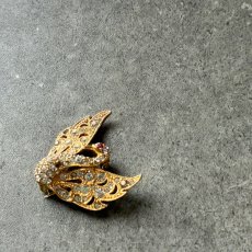 画像7: 1956年頃 A&S Attwood＆Sawyerヴィンテージ 白鳥ブローチ「静かな湖に浮かぶ、永遠の優雅」イギリスブローチ (7)