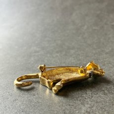 画像8: 英国ヴィンテージ 猫のブローチ「星を見上げる夜の小さな詩人」 (8)
