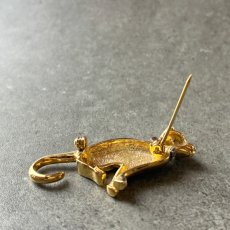 画像9: 英国ヴィンテージ 猫のブローチ「星を見上げる夜の小さな詩人」 (9)