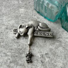 画像4: 英国 1970年頃 JJ ジェイジェイ 猫のヴィンテージ ネズミを捕まえる ねこ (4)