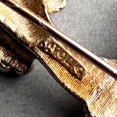 画像17: AVON 刻印1970ｓ にっこり微笑むプードルエイボンブローチ (17)