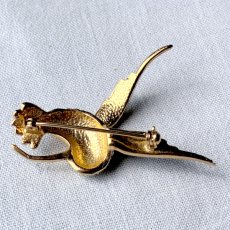 画像7: 小さな勇気を胸に──英国ヴィンテージ ハチドリエナメル＆クリスタルブローチ (7)