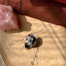 画像2: 夜明けのしずくをまとう幸運の羽音——英国ヴィンテージ テントウムシブローチ (2)