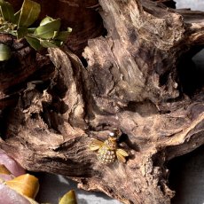 画像2: 小さな幸運を運ぶ蜂 ― 英国ヴィンテージの輝きスティックピンブローチ (2)