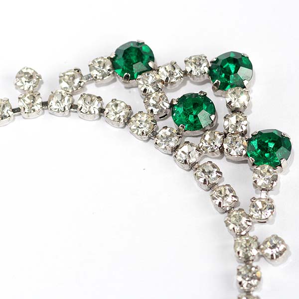 画像9: 1950-70ｓヴィンテージ コスチューム ジュエリーのビブチョーカー ネックレス (9)