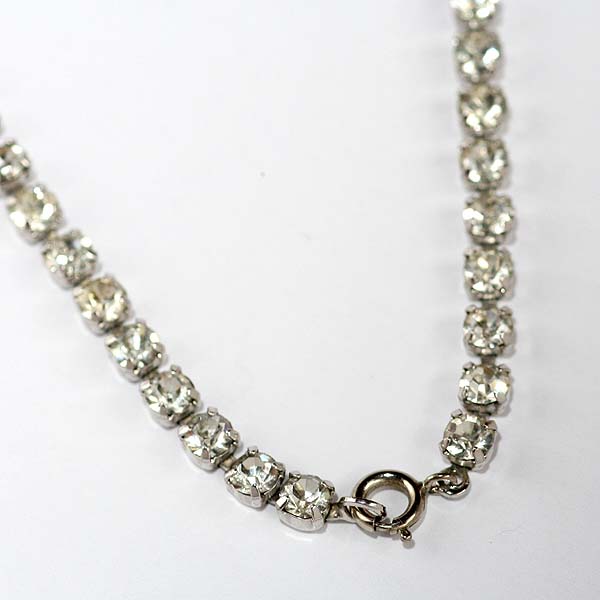 画像8: 1950-70ｓヴィンテージ コスチューム ジュエリーのビブチョーカー ネックレス (8)